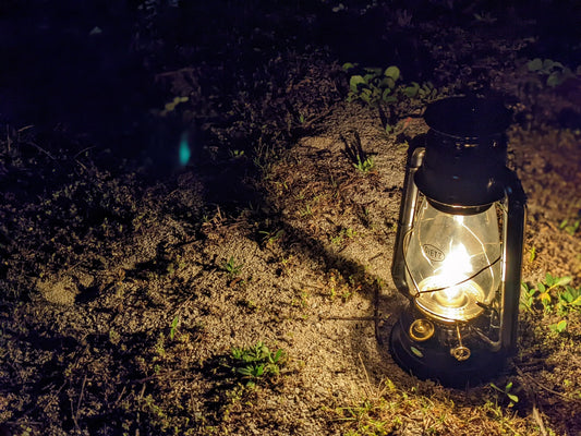 No.113 -【レンタル】ハリケーンランタン ブラック/ゴールド